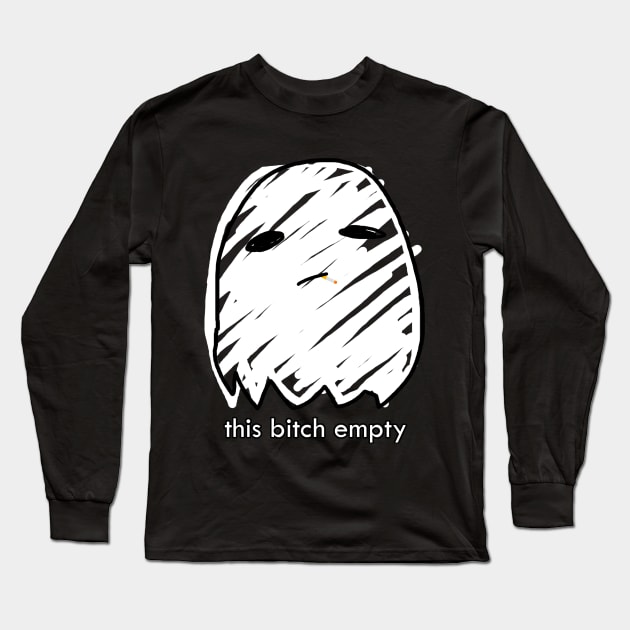 this bitch empty (large print) Long Sleeve T-Shirt by vaporwave